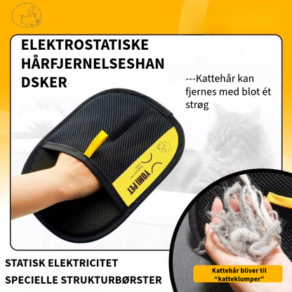 Elektrostatisk hårfjerningshandske