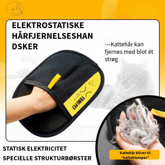 Elektrostatisk hårfjerningshandske