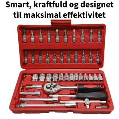 Professionelt 46-delt skraldenøglesæt