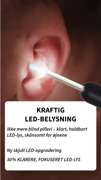 Professionel ørevoksfjerner med kamera