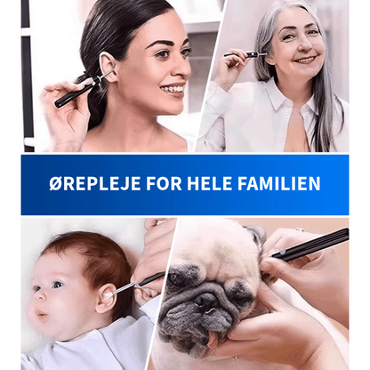 Professionel ørevoksfjerner med kamera