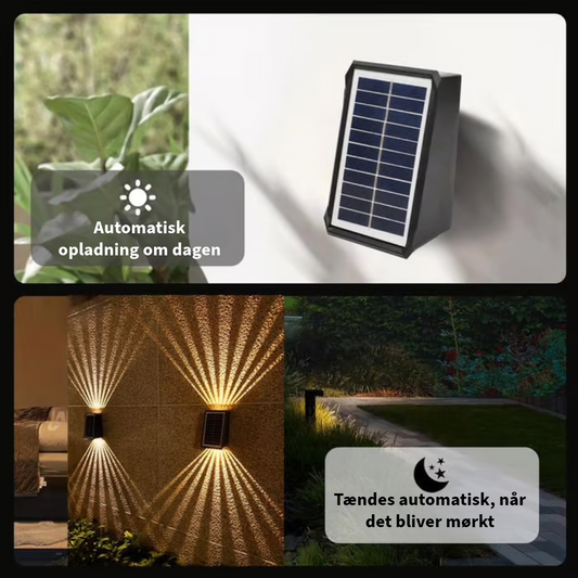 Vandtæt Udendørslampe med Solenergi