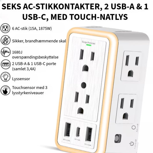 Stikdåse med Overspændingsbeskyttelse