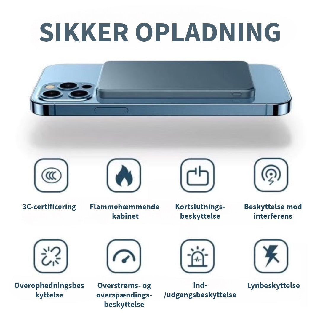Magnetisk fast-charging Powerbank