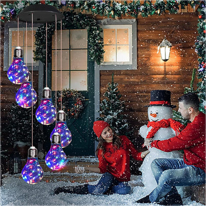 Farverige LED-solcellelamper