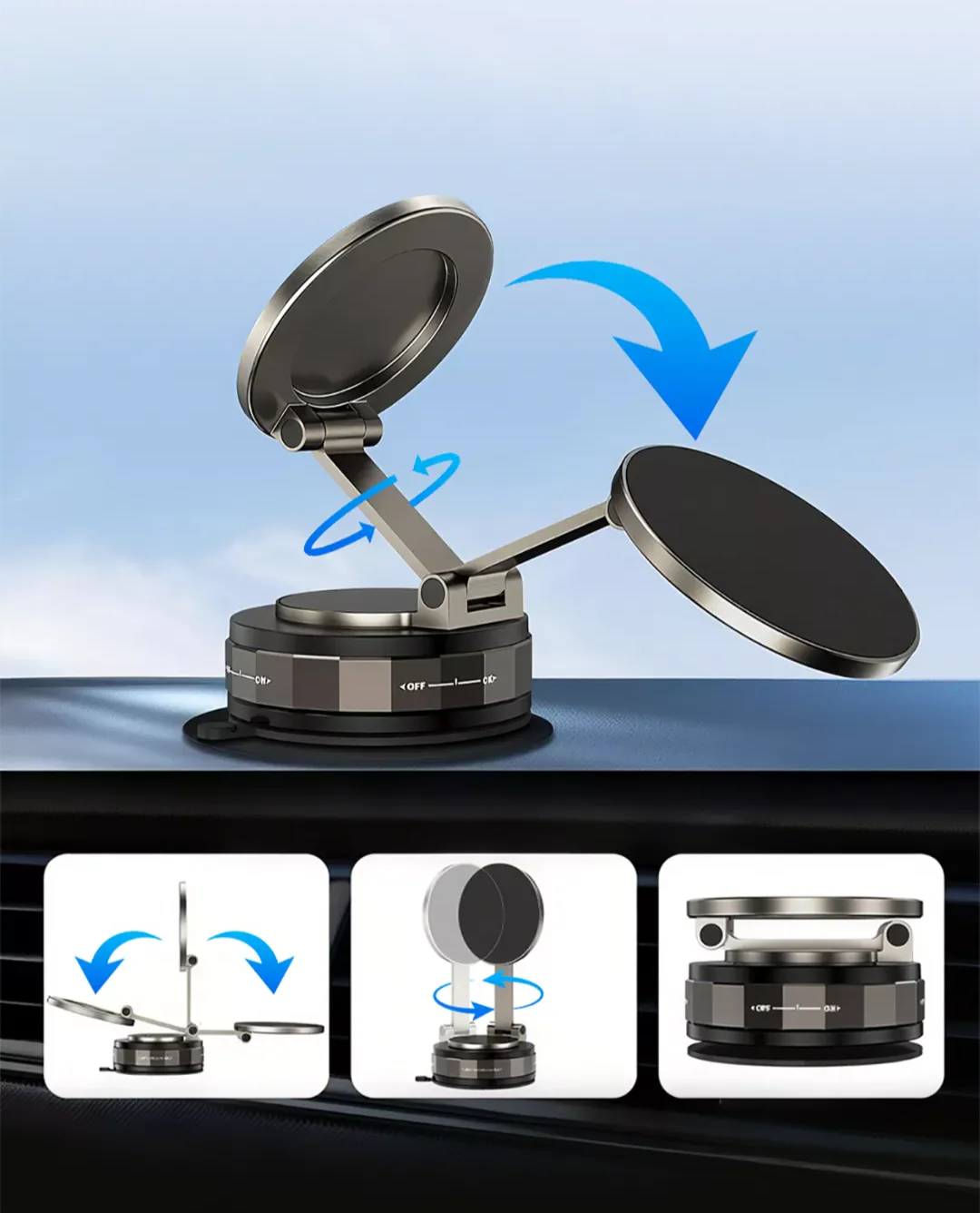 Magnetisk / Vakuum Telefonholder