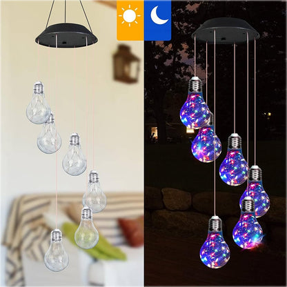 Farverige LED-solcellelamper